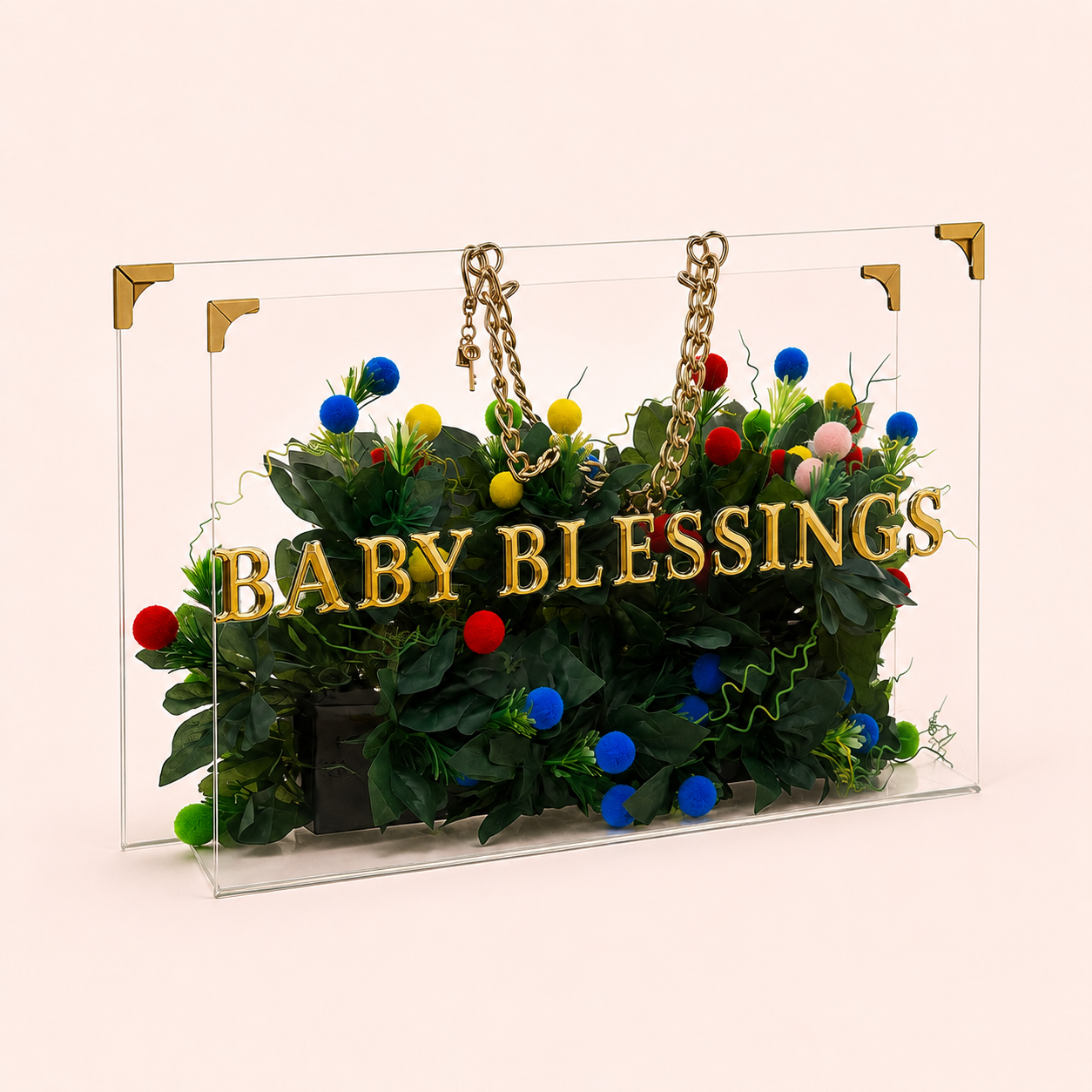 Baby Blessings – Luxury Rose Keepsake Bag
