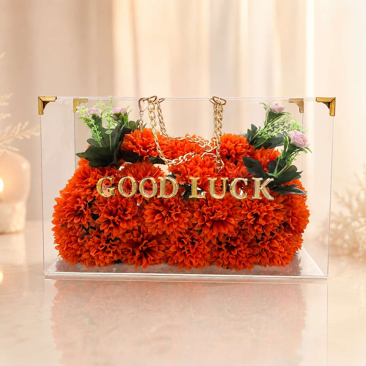 Good Luck – Luxury Rose Keepsake Bag