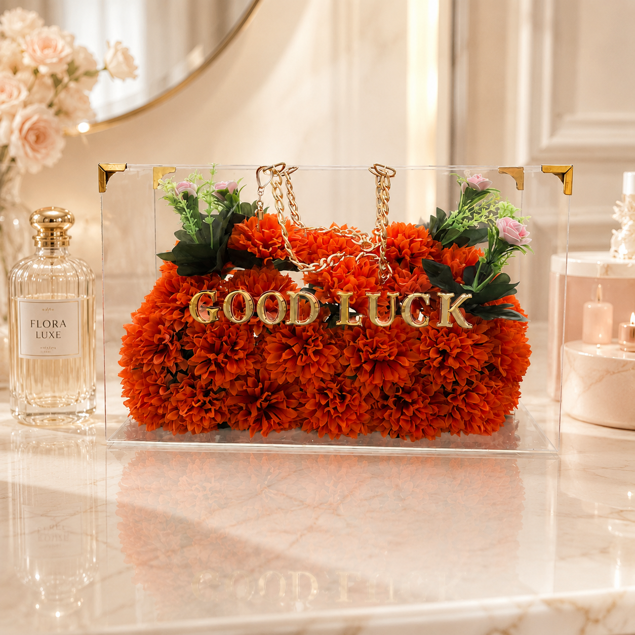 Good Luck – Luxury Rose Keepsake Bag