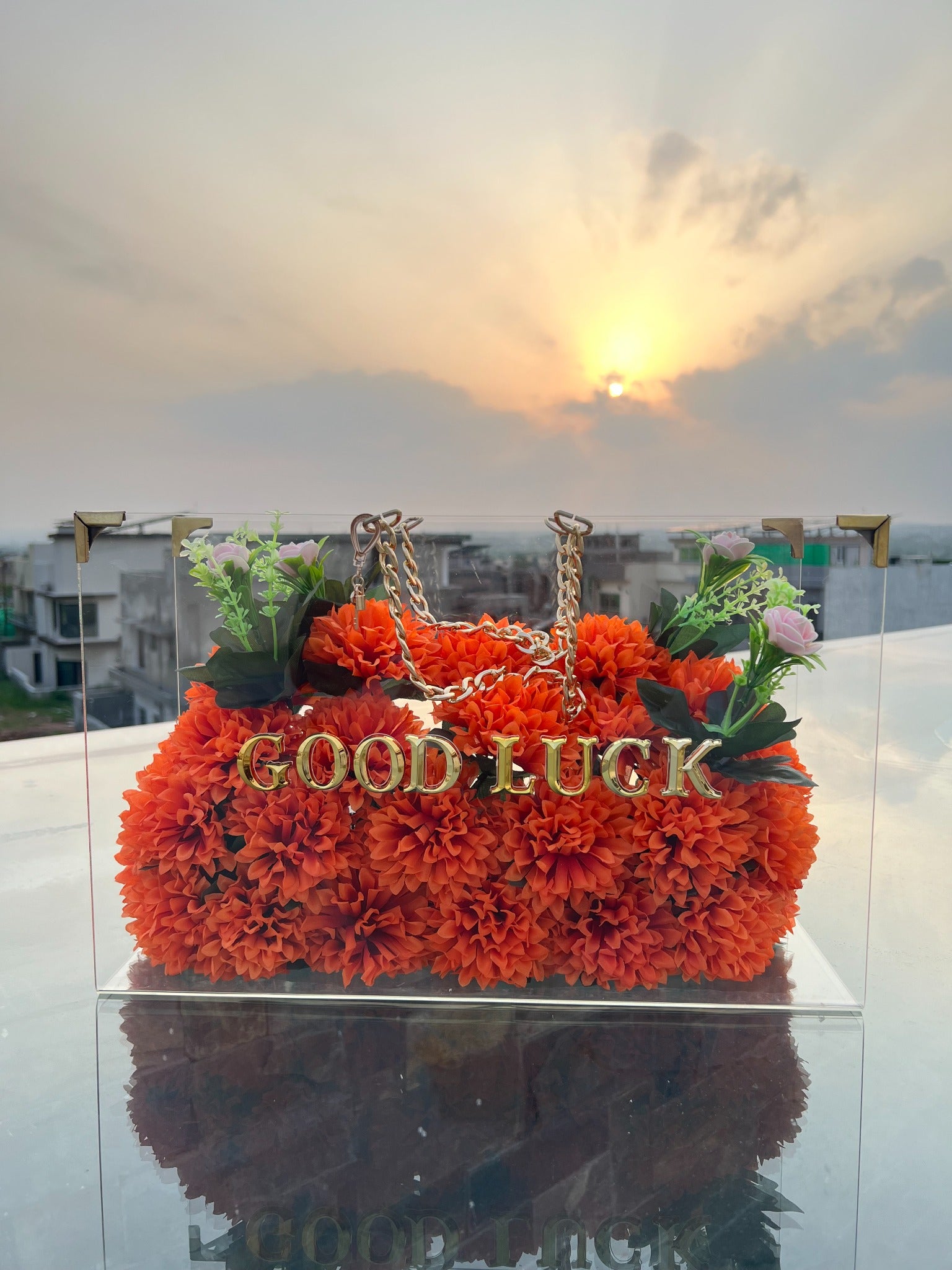 Flora Luxe Good Luck personalised floral bag